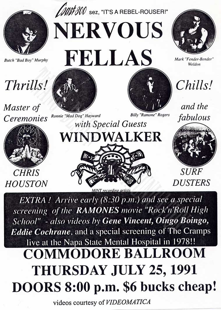 Nervous Fellas Commodore Ballroom Surfdustes